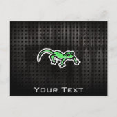 Grunge Lizard Postkarte (Vorderseite)