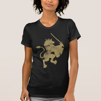 Grunge-Löwe-König Ladys Dark Twofer T-Shirt