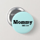 Grunge-Mama seit 2014, Hellblau Button (Vorne & Hinten)