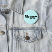 Grunge-Mama seit 2014, Hellblau Button (Beispiel)