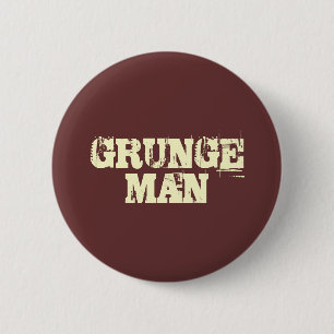 Grunge Man Button