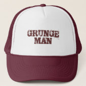Grunge Man Truckerkappe (Vorderseite)