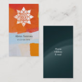 Grunge Mandala Visitenkarte (Vorne/Hinten)