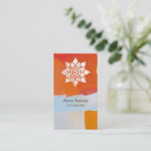 Grunge Mandala Visitenkarte (Stehend Vorderseite)