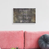 Grunge, Mann sagt nicht mehr Pferde Leinwanddruck (Insitu (Wohnzimmer))