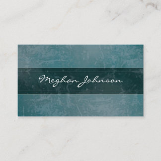 Grunge Marbella Aquamarin Trendy Business Card Visitenkarte