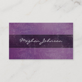 Grunge Marbella Lila Trendy Business Card Visitenkarte