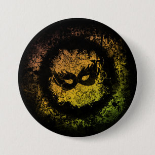 Grunge Mardi Gras Button