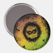 Grunge Mardi Gras Magnet (Vorderseite/Rückseite)