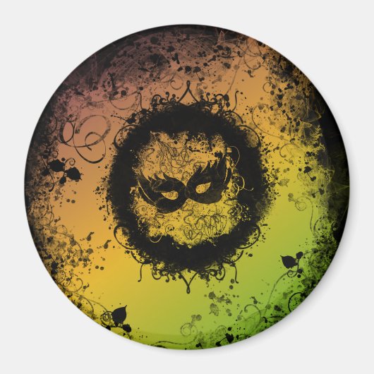 Grunge Mardi Gras Magnet (Vorne)