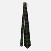 Grunge Mardi Gras Neck Tie Krawatte (Rückseite)
