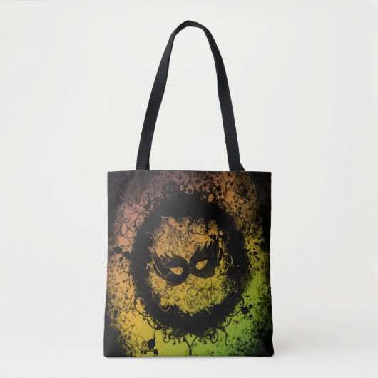 Grunge Mardi Gras Tasche (Vorderseite)