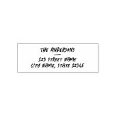 Grunge Marker Style Family Name Return Address Permastempel (Design)