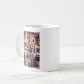 Grunge Merry-Go-Round-Goat Kaffeetasse (Vorderseite Links)