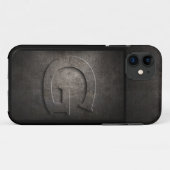 Grunge Metal G Monogram iPhone Case (Rückseite (Horizontal))