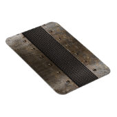 Grunge-Metal-Hintergrund Magnet (Rechte Seite)