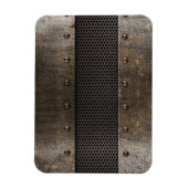 Grunge-Metal-Hintergrund Magnet (Vertikal)