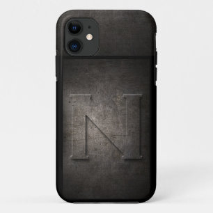 Grunge Metal Monogram Handyhülle iPhone 11 Hülle