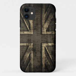 Grunge Metal Union Jack Case-Mate iPhone Hülle