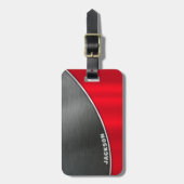 Grunge Metallic Backgrounds Gepäckanhänger (Vorderseite vertikal)