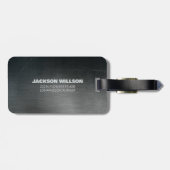 Grunge Metallic Backgrounds Gepäckanhänger (Rückseite horizontal)