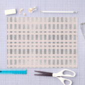 Grunge Metallische Silber Rose Blush Kariert Decou Seidenpapier (Handwerk)