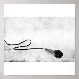 Grunge Microphon Poster