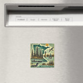 Grunge Minnesota Magnet (In Situ (Geschirrspüler))