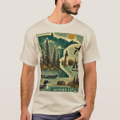 Grunge Minnesota T-Shirt (Vorderseite)