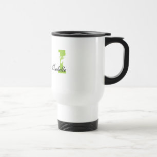 Grunge mit Monogramm Reisebecher