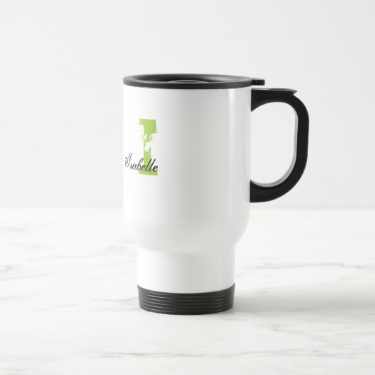 Grunge mit Monogramm Reisebecher (Rechts)