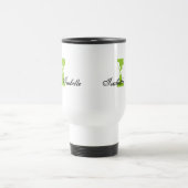 Grunge mit Monogramm Reisebecher (Mittel)