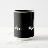 Grunge mit Monogramm Tasse (Zentrum)