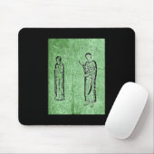 Grunge Mittelalterliche Statuen Mousepad (Mit Mouse)