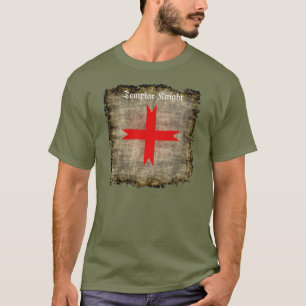 Grunge Mittelalterliches Kreuz der Tempelritter T-Shirt