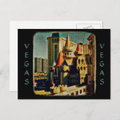 Grunge Mittelalterliches Schloss Postkarte (Vorne/Hinten)