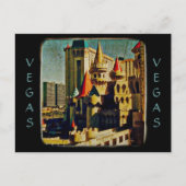 Grunge Mittelalterliches Schloss Postkarte (Vorderseite)