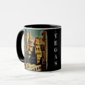 Grunge Mittelalterliches Schloss Tasse (Vorderseite Links)
