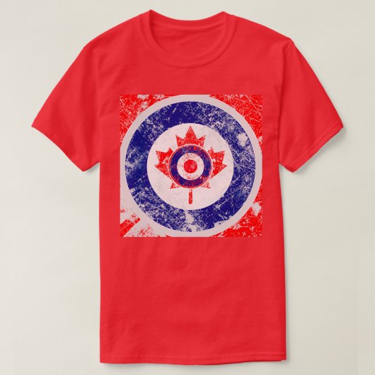 Grunge Mod Target Roundel Canada T-Shirt (Design vorne)