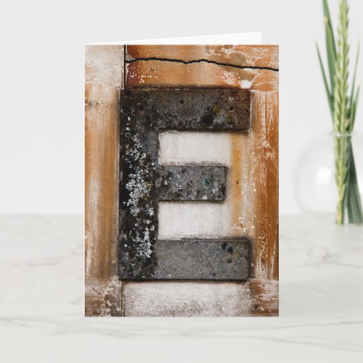 Grunge monogramm E (Vorderseite)