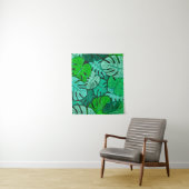 Grunge Monstera Blätter Nr. 2 Klein Wandteppich (Beispiel)