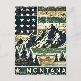 Grunge Montana Postkarte