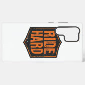 Grunge Motorcycle "Ride Hard" Shield Samsung Galaxy Hülle (Rückseite (Horizontal))