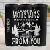 Grunge Mountain Scripture Liebe Design Thermosbecher