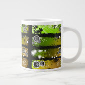 Grunge-Musik-Banner Jumbo-Tasse (Rechts)