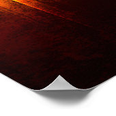 Grunge-Musik-Lautsprecher mit Schallwellen Poster (Ecke)