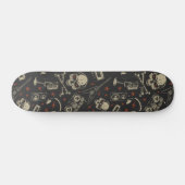 Grunge-Musik-Schädelkreuz Skateboard (Horizontal)