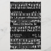 Grunge-Musiknoten Briefpapier (Vorderseite)