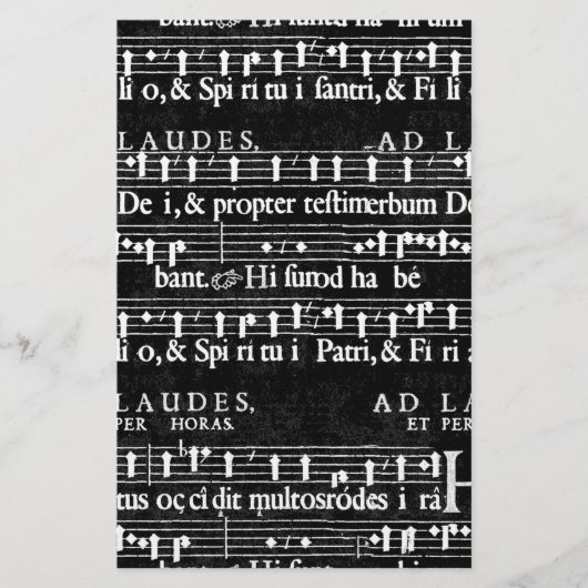 Grunge-Musiknoten Briefpapier (Vorderseite)