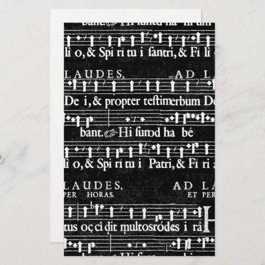 Grunge-Musiknoten Briefpapier (Vorne/Hinten)